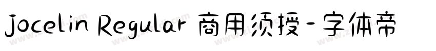 Jocelin Regular 商用须授字体转换